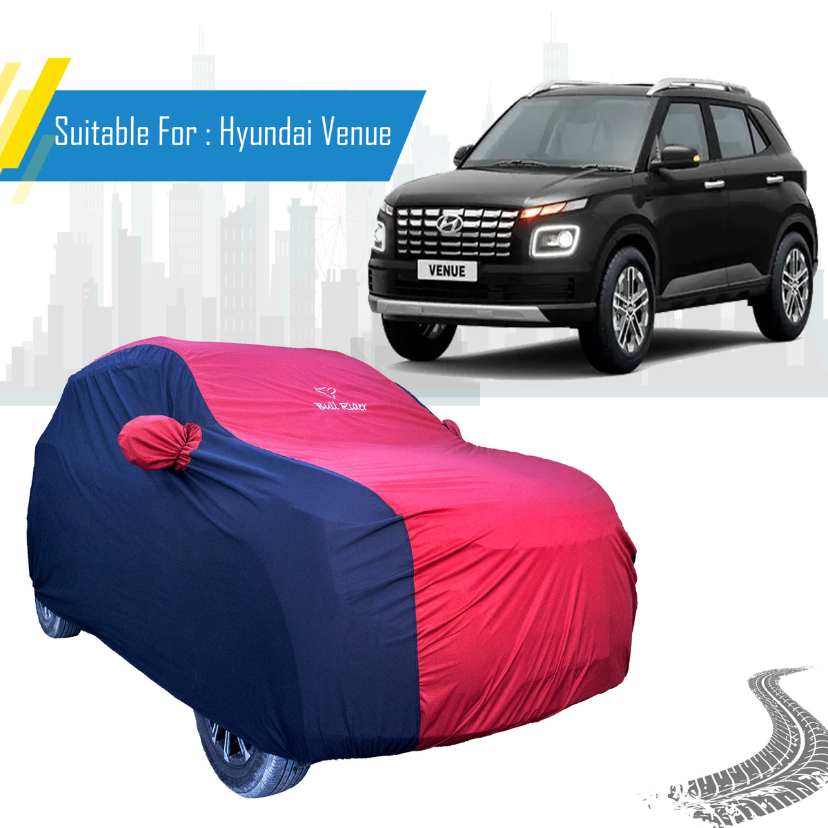 Hyundai Venue Supersoft Waterproof Car Body Cover By Bull Rider