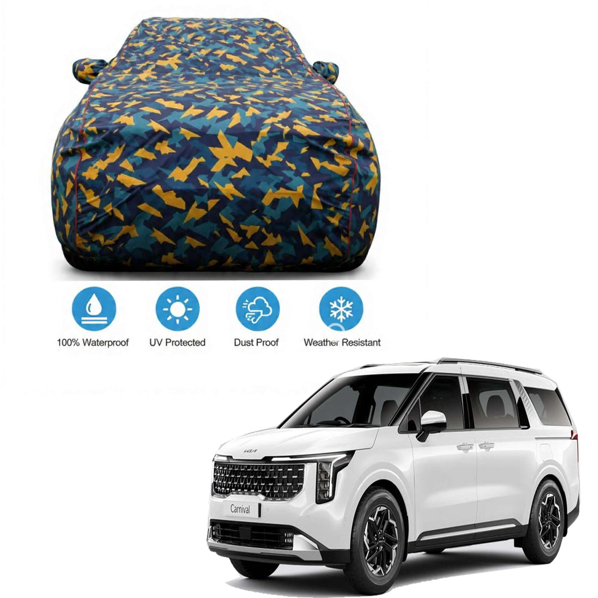 KIA Waterproof Car Body Cover For All Weather By Bull Rider