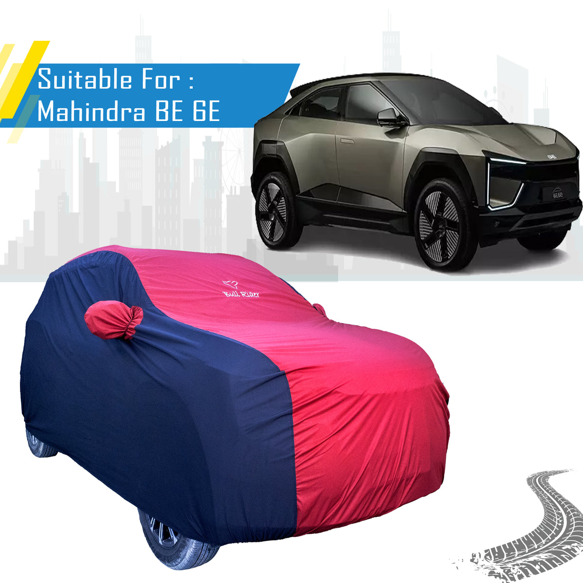 Mahindra BE 6E Supersoft Waterproof Car Body Cover By Bull Rider