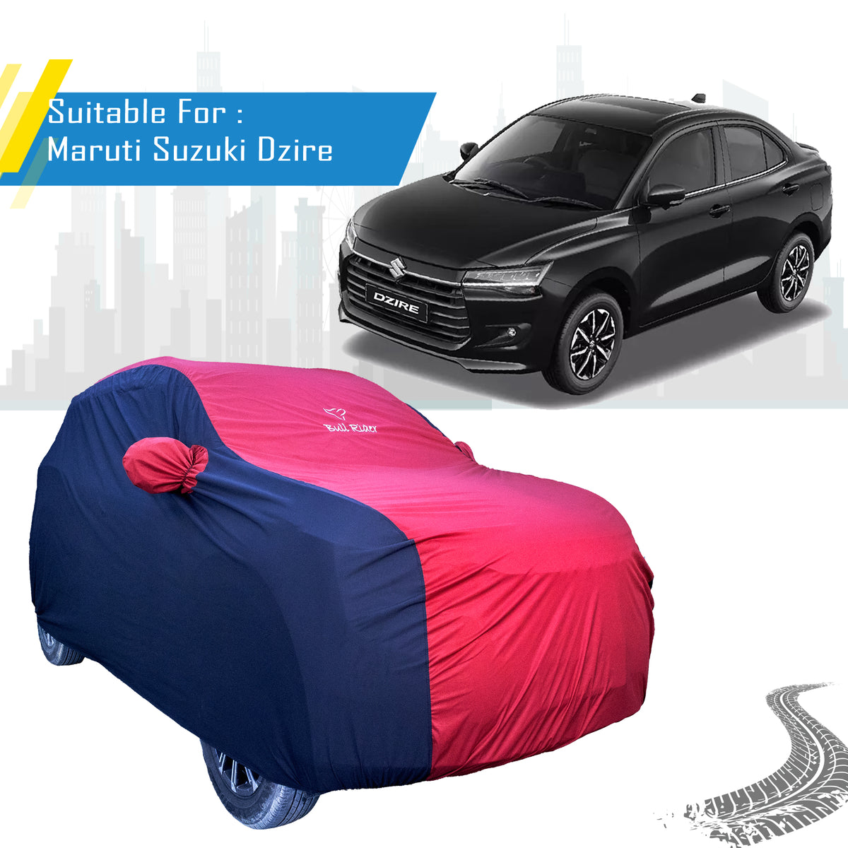Maruti Suzuki Dzire Supersoft Waterproof Car Body Cover By Bull Rider