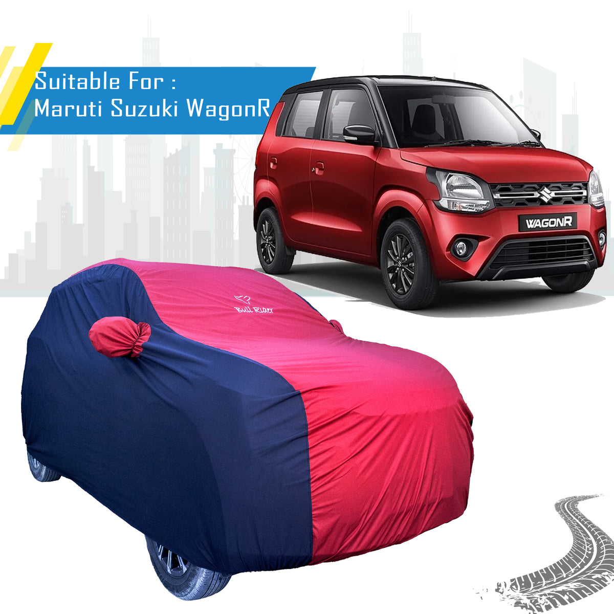 Maruti Suzuki Wagon R Supersoft Waterproof Car Body Cover By Bull Rider