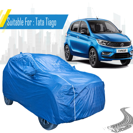 Tata Tiago car cover with mirror pockets – Bull Rider Featherlite