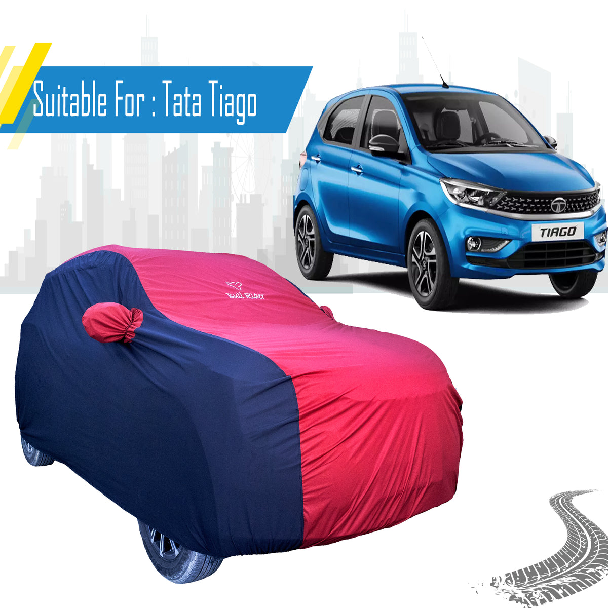 Tata Tiago Supersoft Waterproof Car Body Cover By Bull Rider