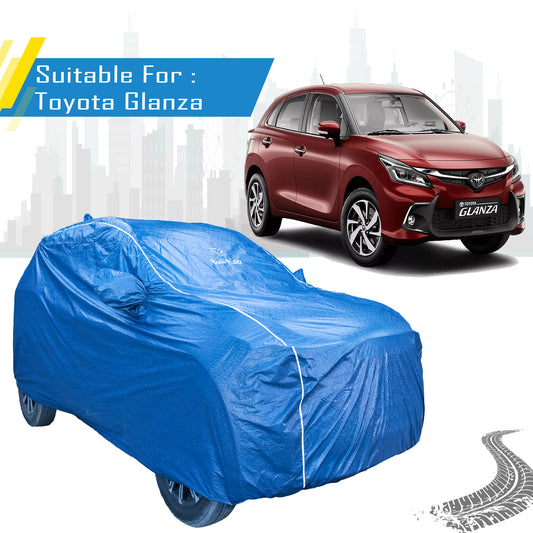 Toyota Glanza car cover with mirror pockets – Bull Rider Featherlite