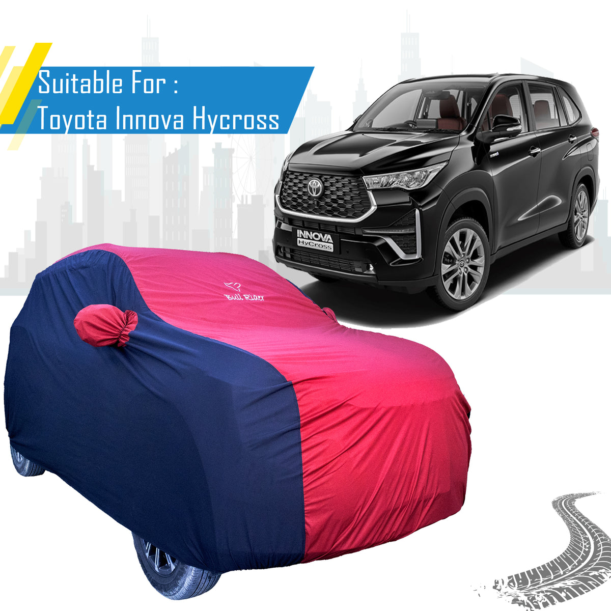 Toyota Innova Hycross Supersoft Waterproof Car Body Cover By Bull Rider