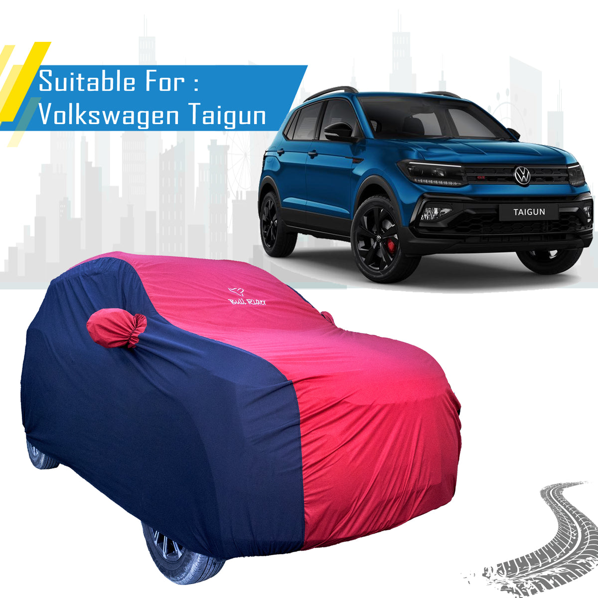 Volkswagen Taigun Supersoft Waterproof Car Body Cover By Bull Rider