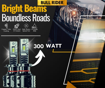 High Power Led Auto Lighting System 300W 21000 Lumen 6000K With Double Copper Tubes