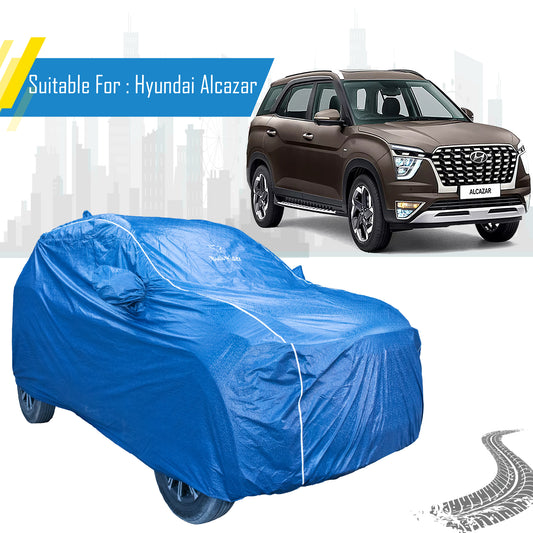 Hyundai Alcazar Featherlite waterproof car body cover by Bull Rider