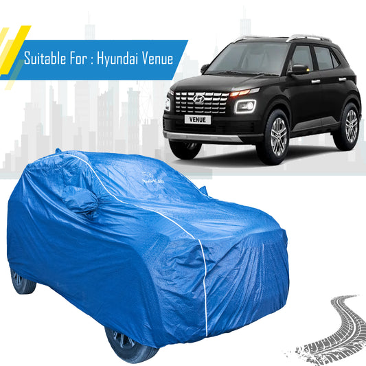 Hyundai Venue Featherlite waterproof car body cover by Bull Rider