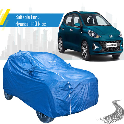 Hyundai Grand i10 Nios Featherlite waterproof car body cover by Bull Rider