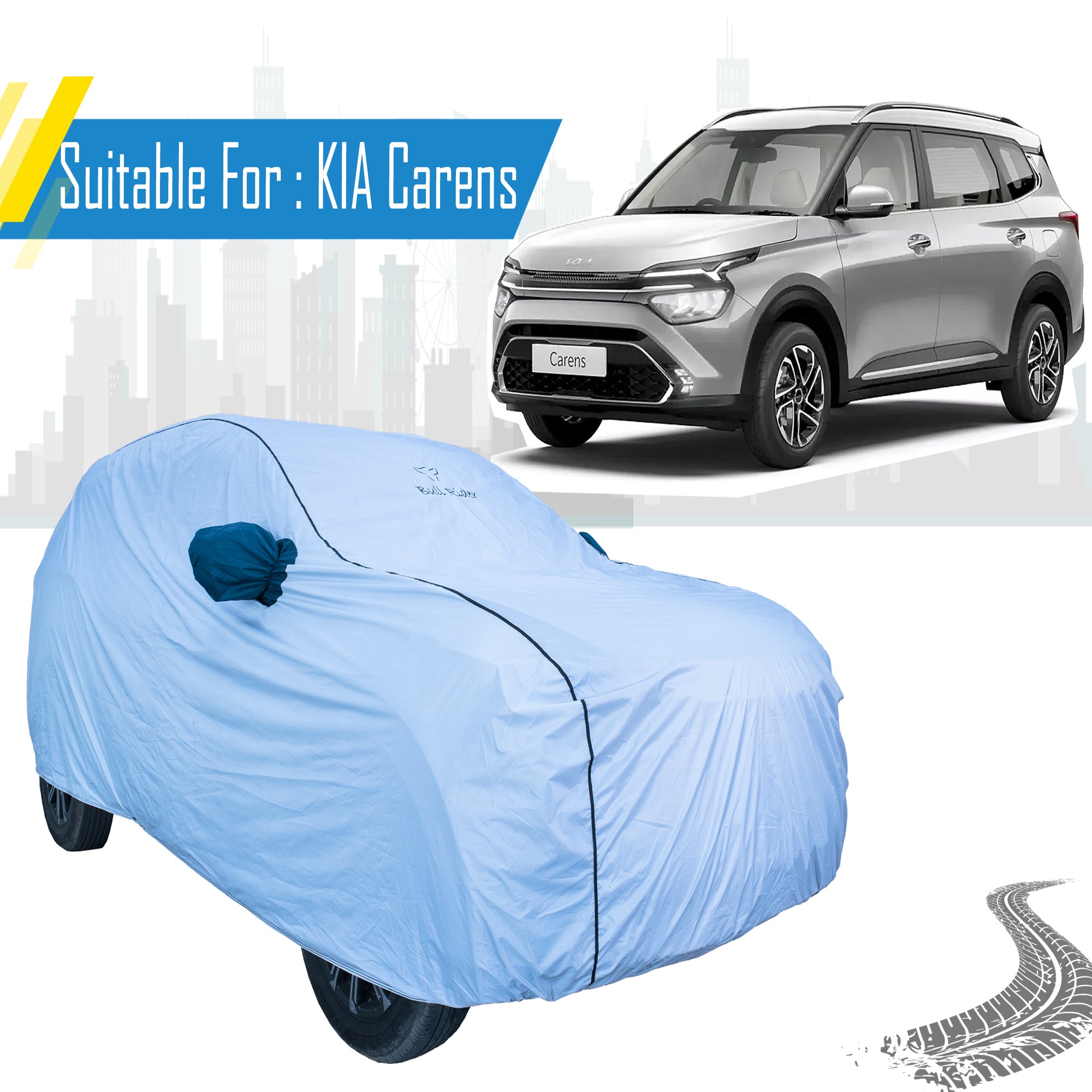 KIA Carens All Weather Waterproof Car Body Cover By Bull Rider