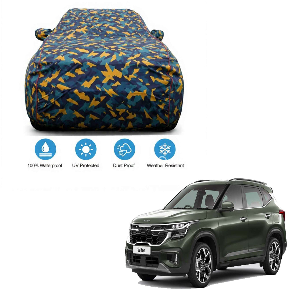 KIA Waterproof Car Body Cover For All Weather By Bull Rider