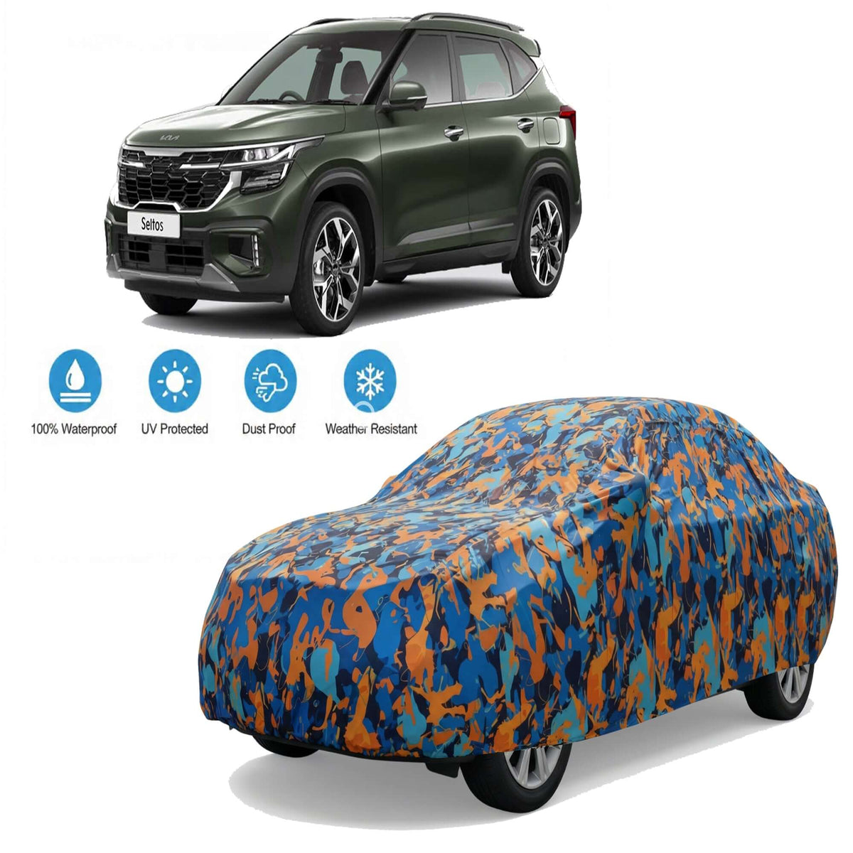 KIA Waterproof Car Body Cover For All Weather By Bull Rider