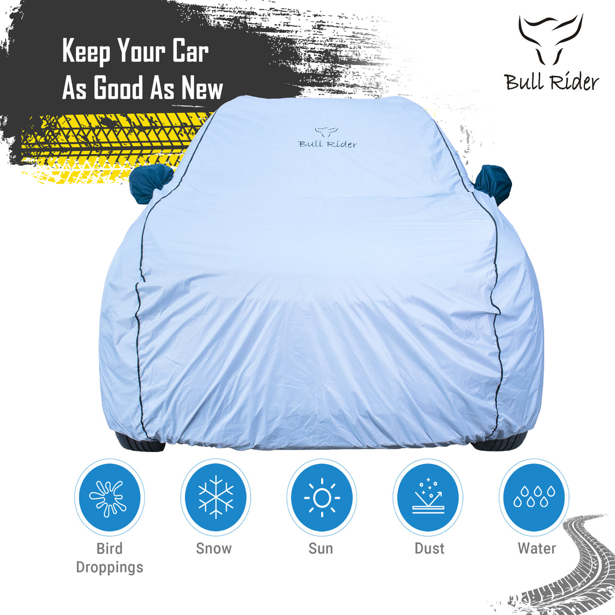 Brezza waterproof car body cover full side protection