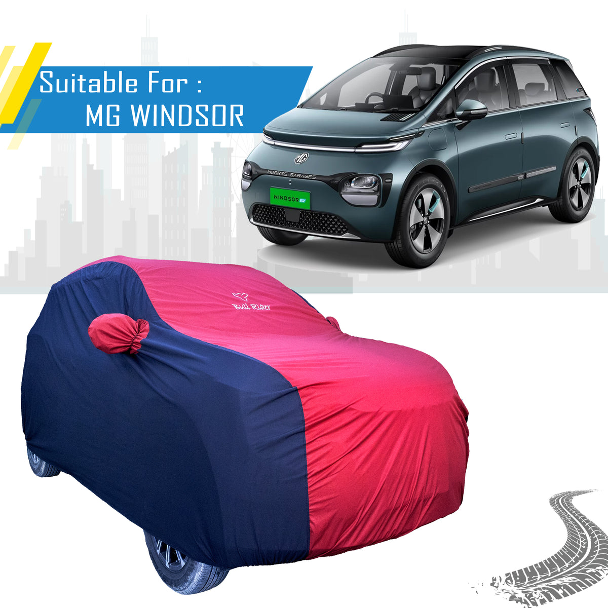 MG Windsor EV Supersoft Waterproof Car Body Cover By Bull Rider