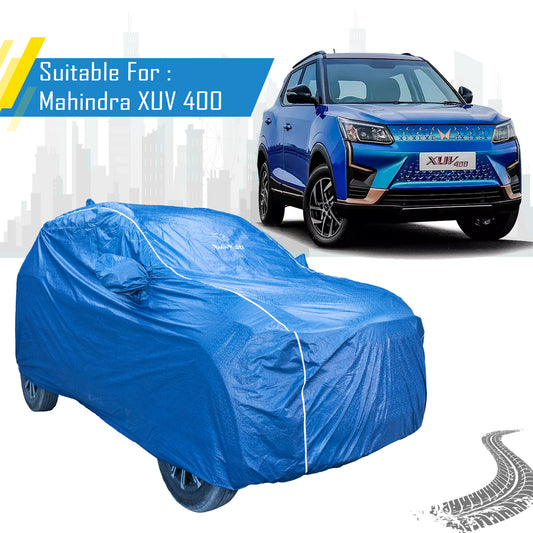 Mahindra XUV400 Featherlite waterproof car body cover by Bull Rider