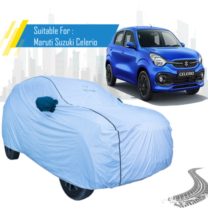 Maruti Suzuki Celerio Car Cover – All Weather Waterproof Body Cover with Mirror Pockets | Bull Rider
