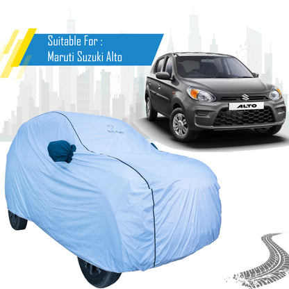 Maruti Suzuki Alto Car Cover – All Weather Waterproof Body Cover with Mirror Pockets | Bull Rider
