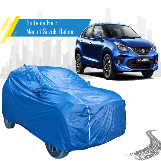 Maruti Suzuki Baleno car cover with mirror pockets – Bull Rider Featherlite