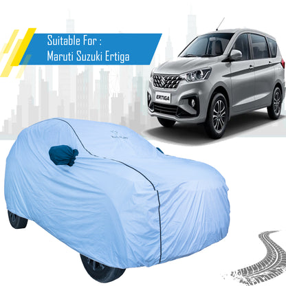Maruti Suzuki Ertiga Car Cover – All Weather Waterproof Body Cover with Mirror Pockets | Bull Rider