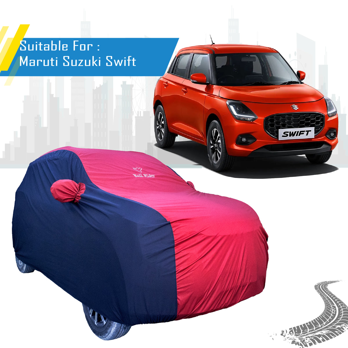 Maruti Suzuki Swift Supersoft Waterproof Car Body Cover By Bull Rider