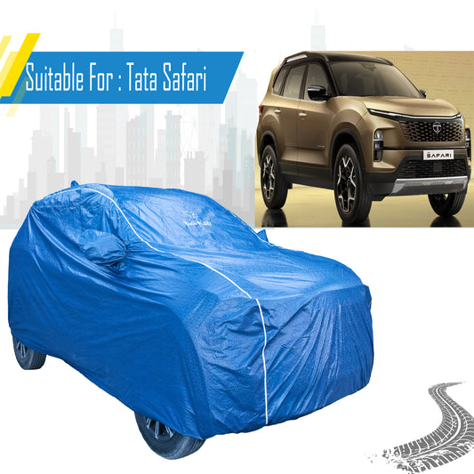 Tata Safari car cover with mirror pockets – Bull Rider Featherlite