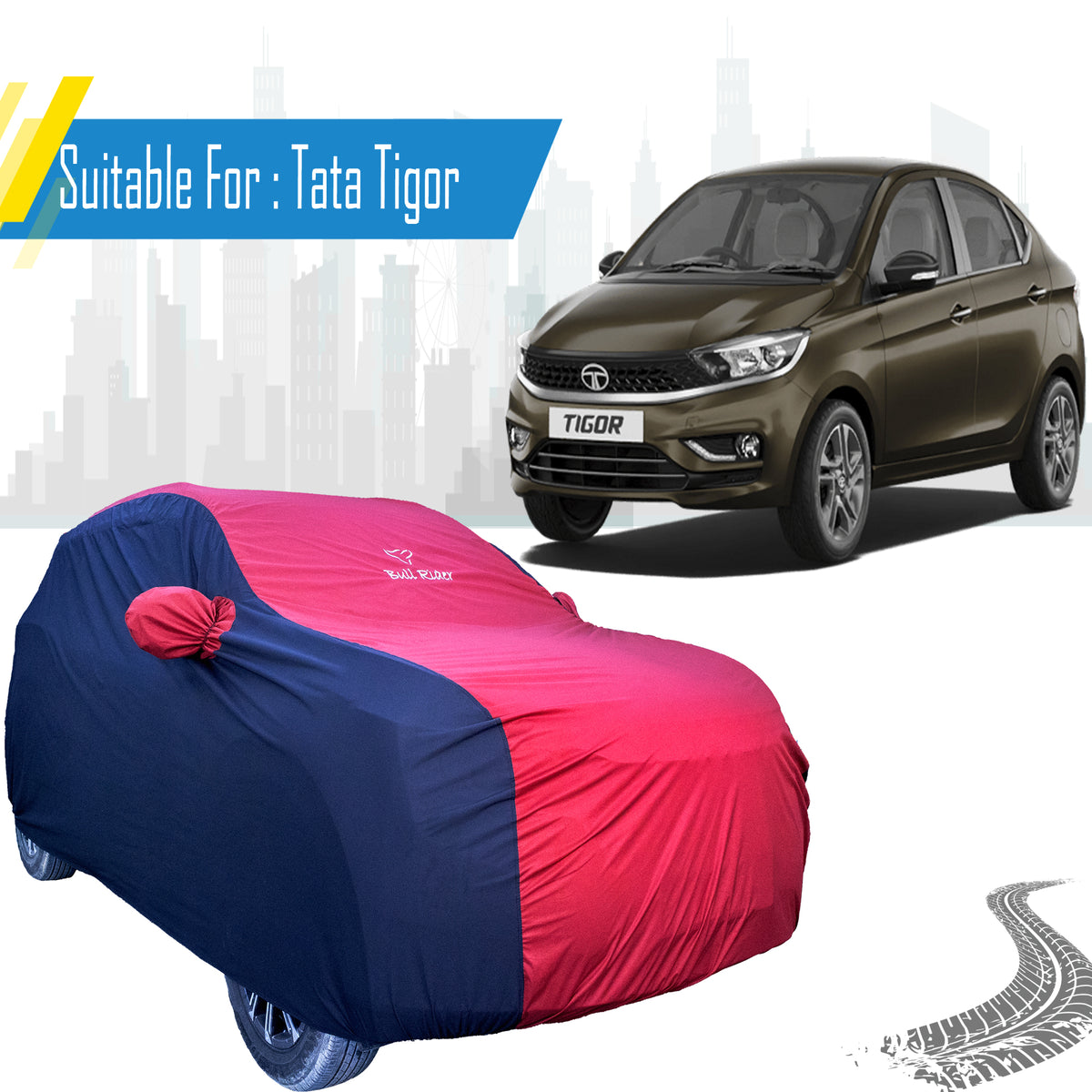 Tata Tigor Supersoft Waterproof Car Body Cover By Bull Rider
