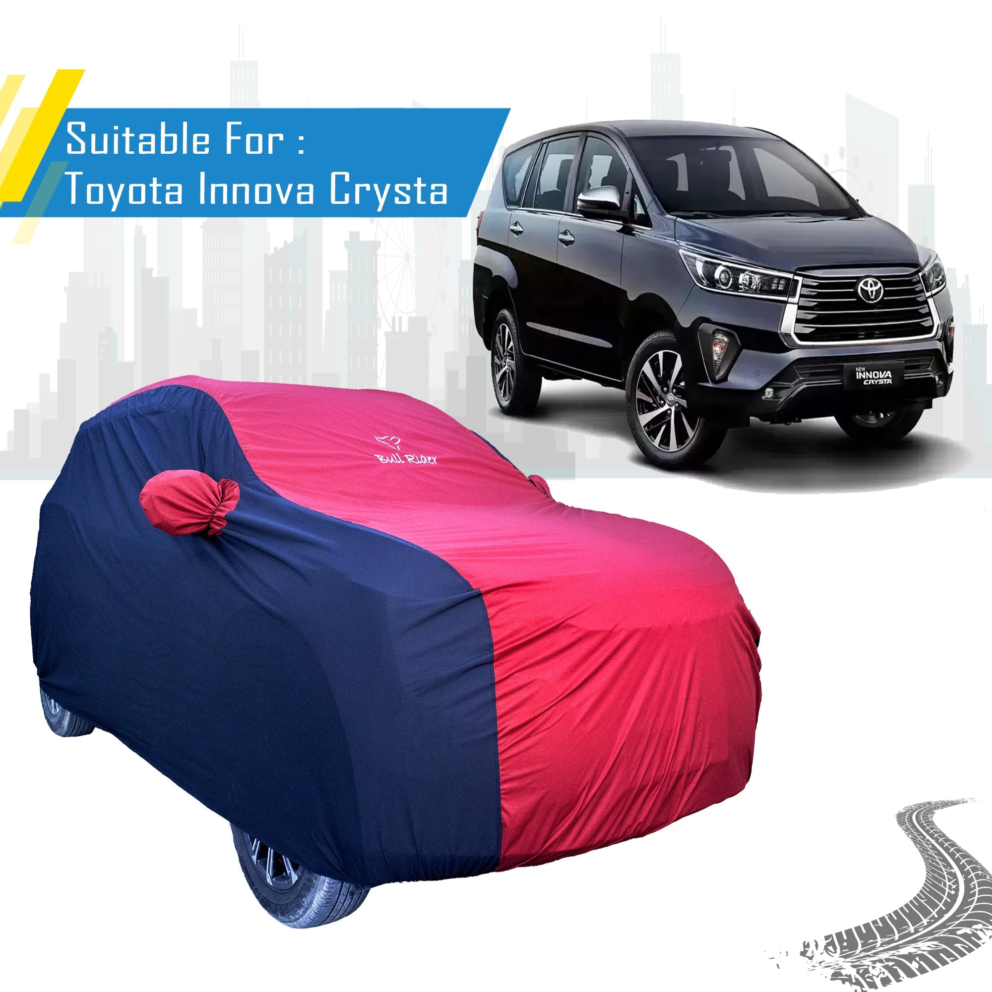 Toyota Innova Crysta Supersoft Waterproof Car Body Cover By Bull Rider