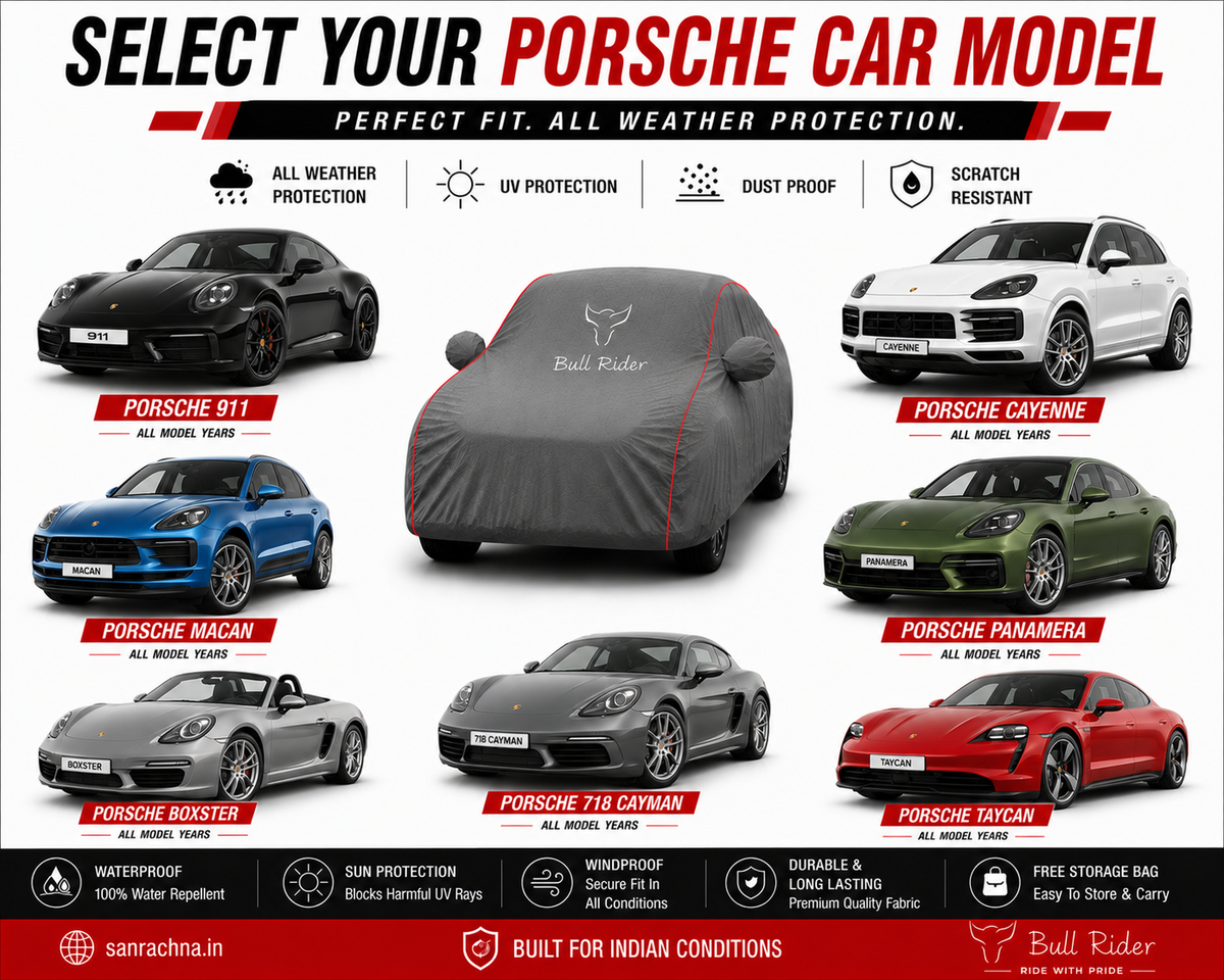 Bull Rider Porsche All Weather Waterproof Car Body Cover