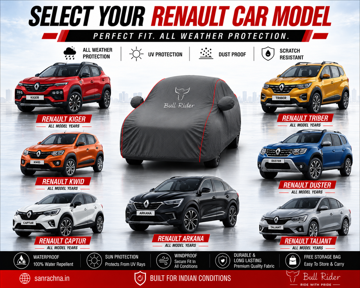 Bull Rider Renault All Weather Waterproof Car Body Cover