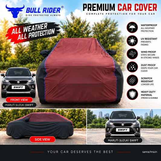 Maruti Suzuki Supersoft Waterproof Car Body Cover – Custom Fit for All Models | Bull Rider
