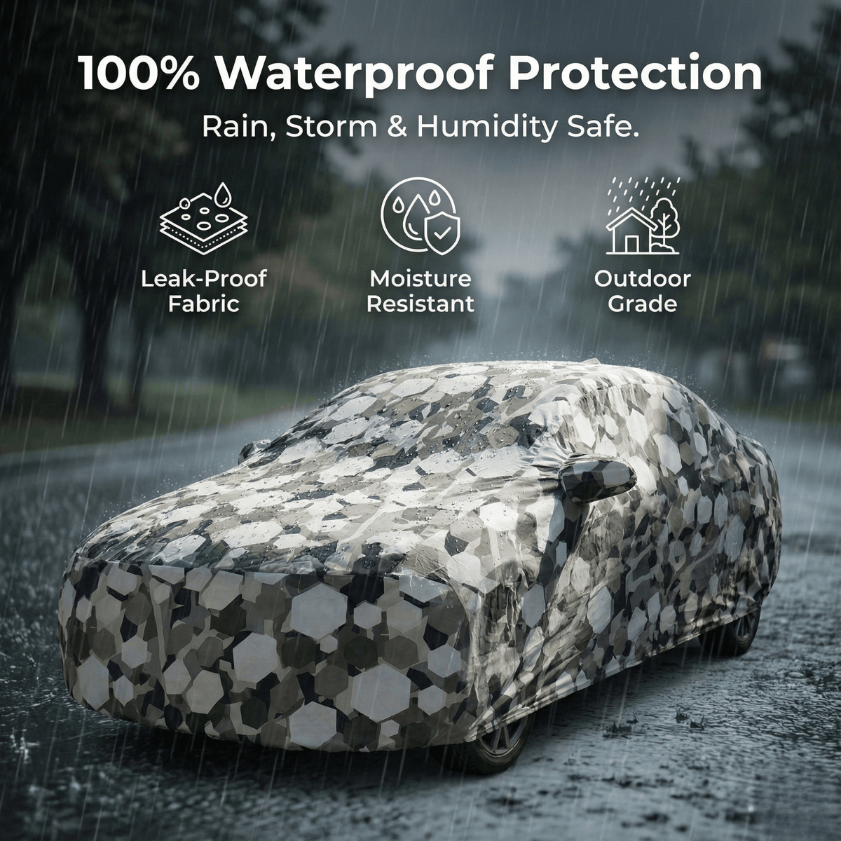 Mahindra Waterproof Car Body Cover For All Weather Protection By Bull Rider