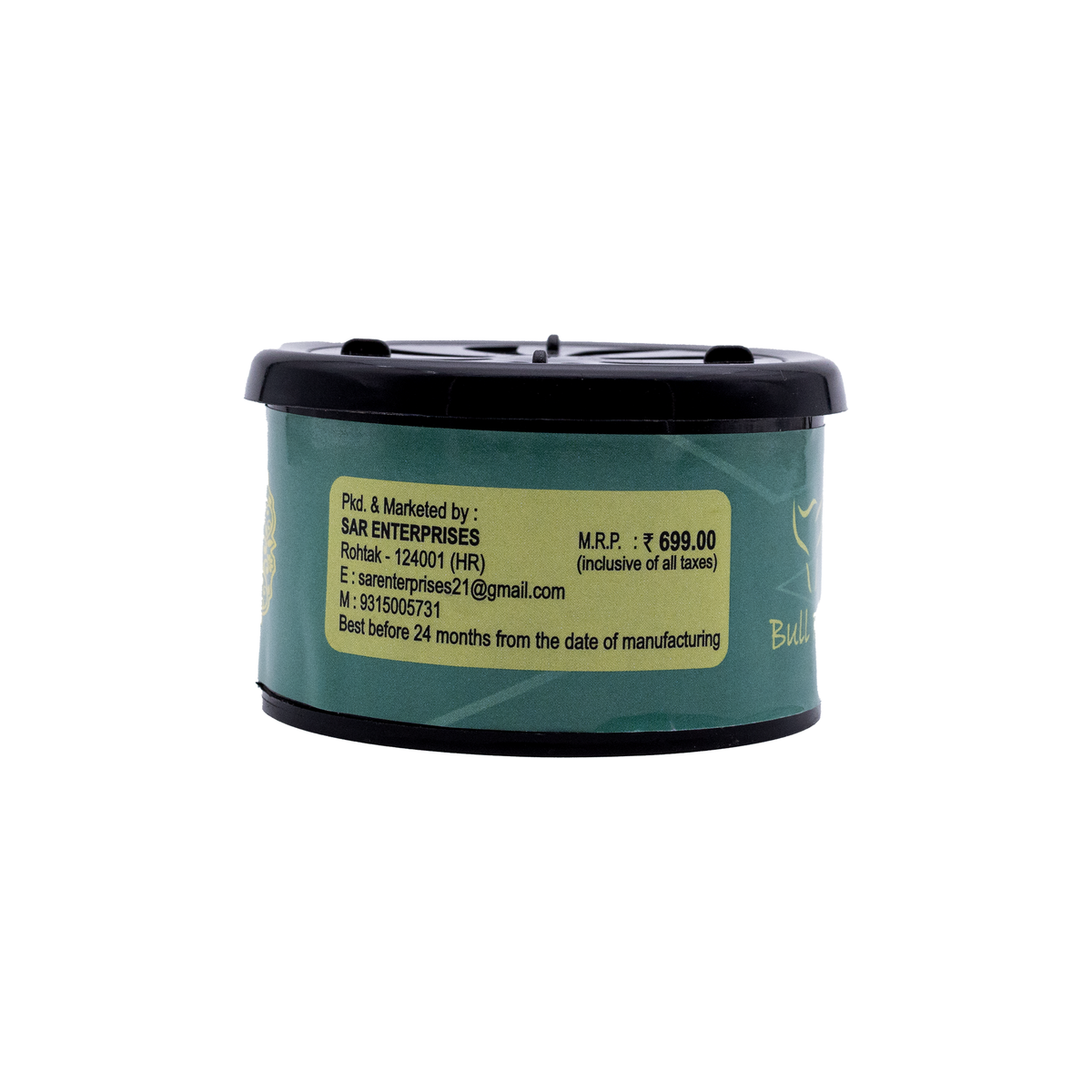 Bull Rider Jasmine alcohol-free dashboard car perfume with scented cake